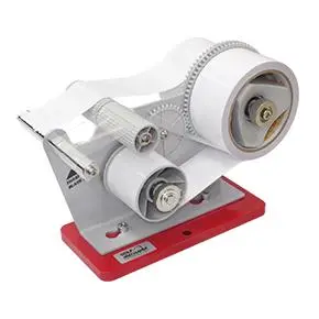 Geared Grip Tape Dispenser with Buildup Tape Spool
