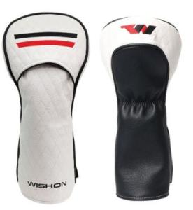 Wishon White/Black Quilted Headcovers