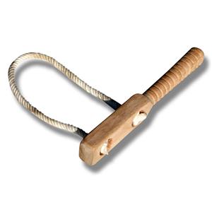 Brems med trähandtag