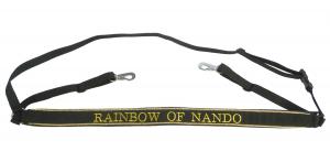 Breast Collar padded with embroidered name Custom made