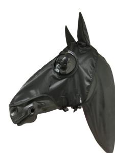 Stänkhuva lång med öron och blinkers