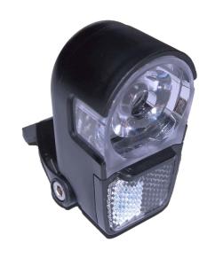 Framlampa Herrmans H-Ike 1xLED till styrrör inkl. beslag+3xAAA