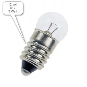 Glödlampa E10 12V 3W(10)