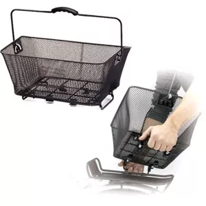 BAKKORG MED QUICK-RELEASE SVART