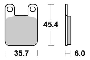 105HF Bromsbelägg SBS