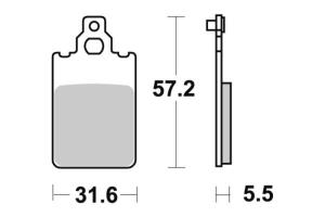 109HF/607HF Bromsbelägg SBS