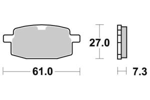 111HF Bromsbelägg SBS