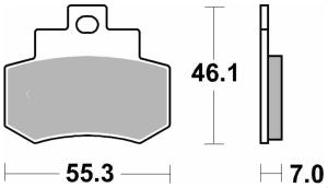 172MS Bromsklossats Maxi Sinter Sbs
