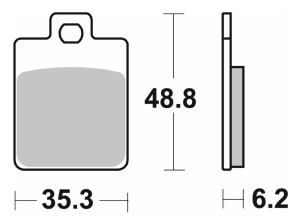 202HF Bromsklossats Ceramic Sbs