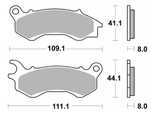 205HF Bromsklossats Ceramic Sbs