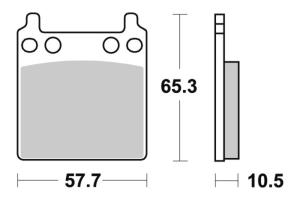 509HF Bromsklossats Ceramic Sbs