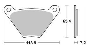 513H.HF Bromsbelägg SBS