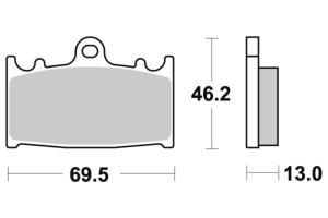 789LS Bromsbelägg Sbs