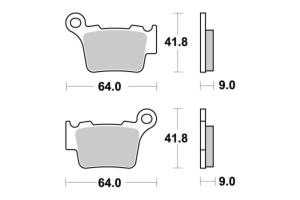 791RSI Bromsbelägg SBS
