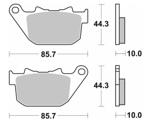 808H.LS Bromsbelägg Sbs