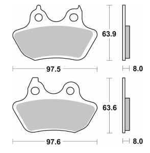 846H.LS Bromsbelägg Sbs
