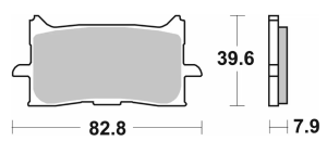 940HS Bromsklossats Sintered Sbs