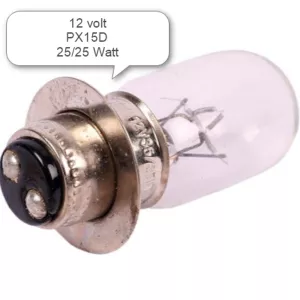 Glödlampa 12V(10) 25/25W, PX 15D