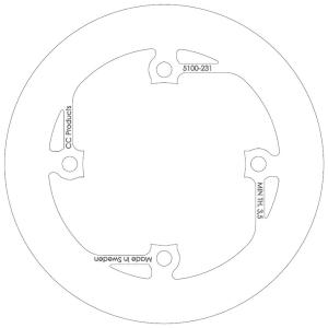 Brake Disc Rear Solid Sherco alla enduro 2013->