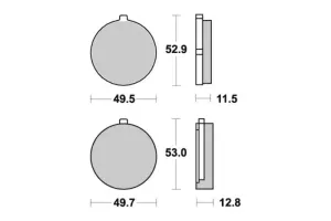 515HF Bromsbelägg SBS