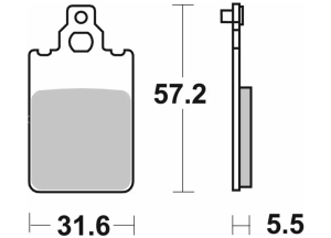 607HF Bromsbelägg SBS