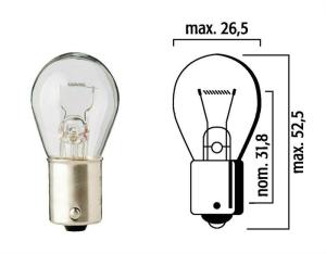 Glödlampa P21W 12V 21W BA15s