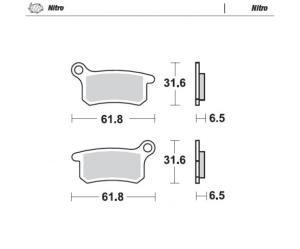 94621 Moto-Master, Bromsbelägg Nitro