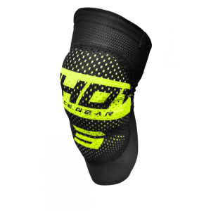 Shot, KNÄSKYDD AIRLIGHT BLACK NEON YELLOW, VUXEN, XS S