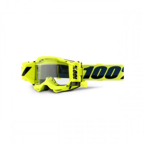 100%, ACCURI 2 FORECAST Glasögon Yellow - Clear Lens, VUXEN