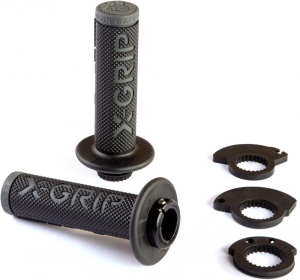 X-GRIP BRAAAAP GRIPS LOCK-ON BLACK-GREY LOCK-ON-TYPE