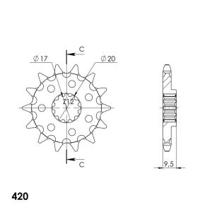 CST-1900 Supersprox Front Sprocket