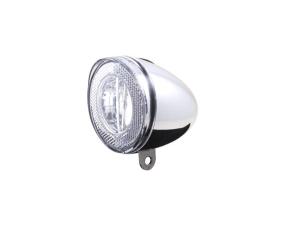 SPANNINGA Front light Swingo XB Chrome3 x AAA, 4 lux, w. reflector, Battery,