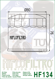 HF134 HiFlo oljefilter