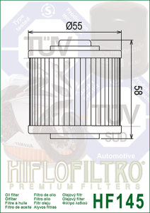 HF145 HiFlo oljefilter
