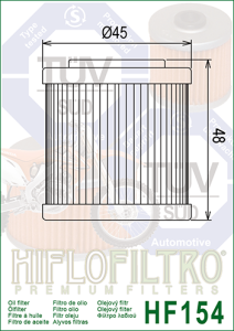 HF154 HiFlo oljefilter