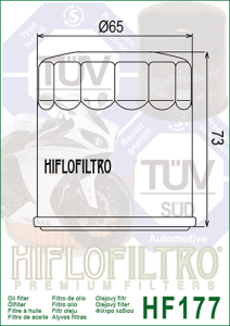 HF177 HiFlo oljefilter