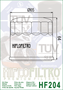 HF204 HiFlo oljefilter