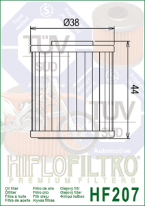 HF207 HiFlo oljefilter