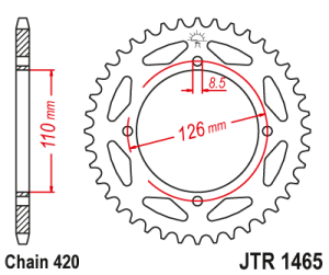 JTR1465 Supersprox / JT Bakdrev Stål