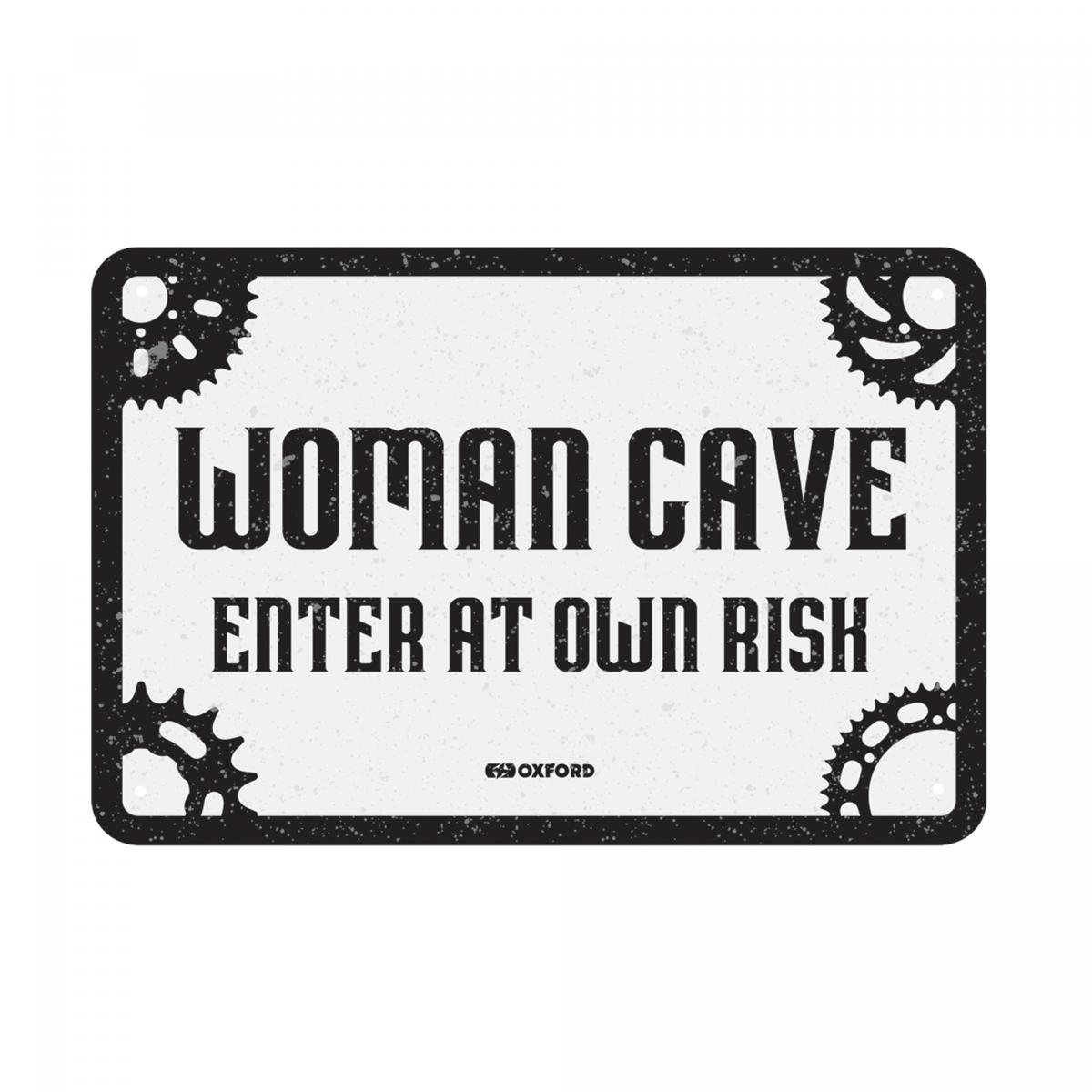 Garage Metal Sign: WOMAN CAVE