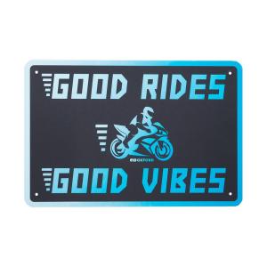 Garage Metal Sign: GOOD VIBES