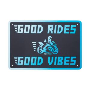Garage Metal Sign: GOOD VIBES