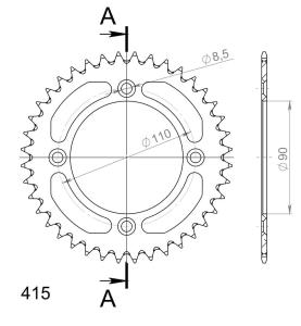 RAL-452 Supersprox Bakdrev Aluminium Svart