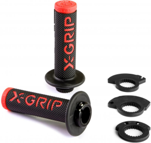 X-GRIP BRAAAAP GRIPS LOCK-ON BLACK-RED LOCK-ON-TYPE