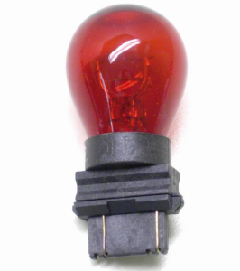 Glödlampa, röd 12V 32/4W dubbelpolig, wedge, H-D 0