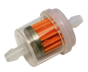 Bensinfilter runt med pappersfilter