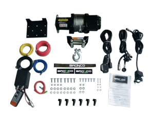 Bronco Generation II Vinsch 4500 stålvajer, fjärrkontroll