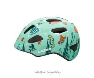 Hjälm Lazer Nutz flying rocket grönt spänne