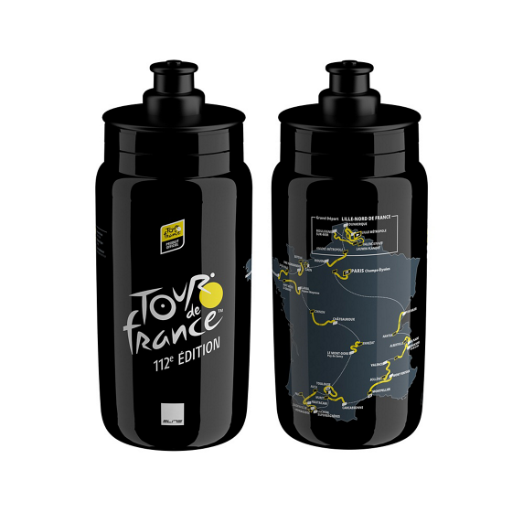Flaska Elite FLY Tour de France Svart | 550ml |