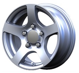 Släpvagnsfälg Alu 5Jx13 tum Silver 5/112